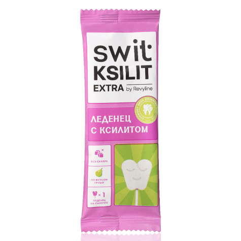 Леденец на палочке Swit by Revyline Ksilit Extra Груша, 1 шт.